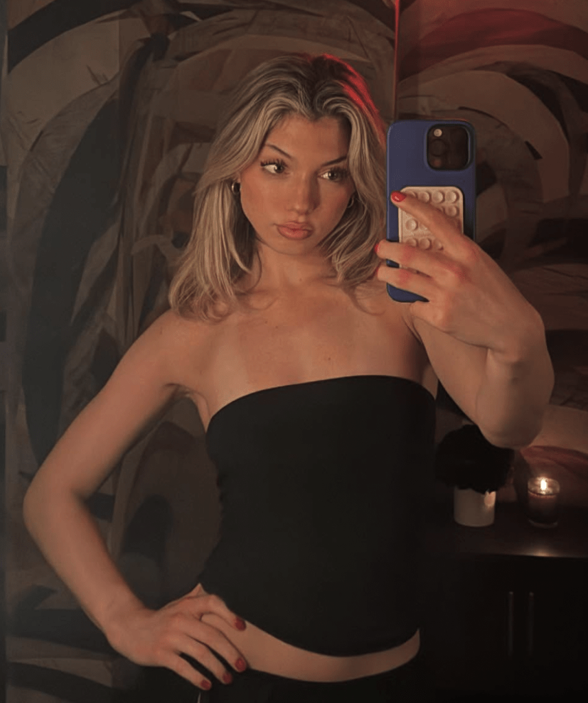 Megan Eugenio was spotted with Puka Nacua at a Kings game.