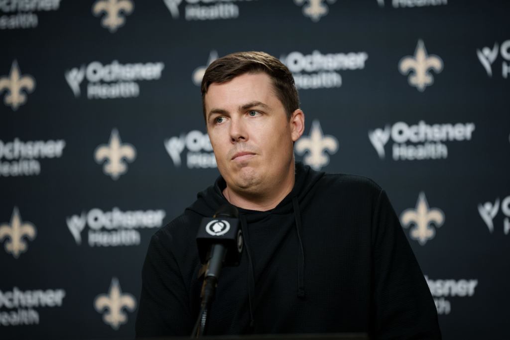 Kellen Moore at a press conference.