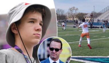 Peyton Manning's son Marshall stirs quarterback buzz in new video