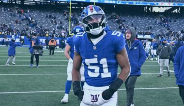 Abdul Carter's new Giants jersey number revealed