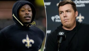 Saints coach Kellen Moore mum on Alvin Kamara retirement rumors