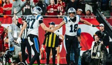 Panthers tender contracts to Jalen Coker, Brycen Tremayne