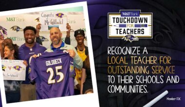 Baltimore Ravens and M&T Bank Host Touchdown For Teachers Program