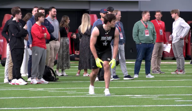 Falcons on the hunt at Georgia Pro Day; Delp impresses scouts after missing combine