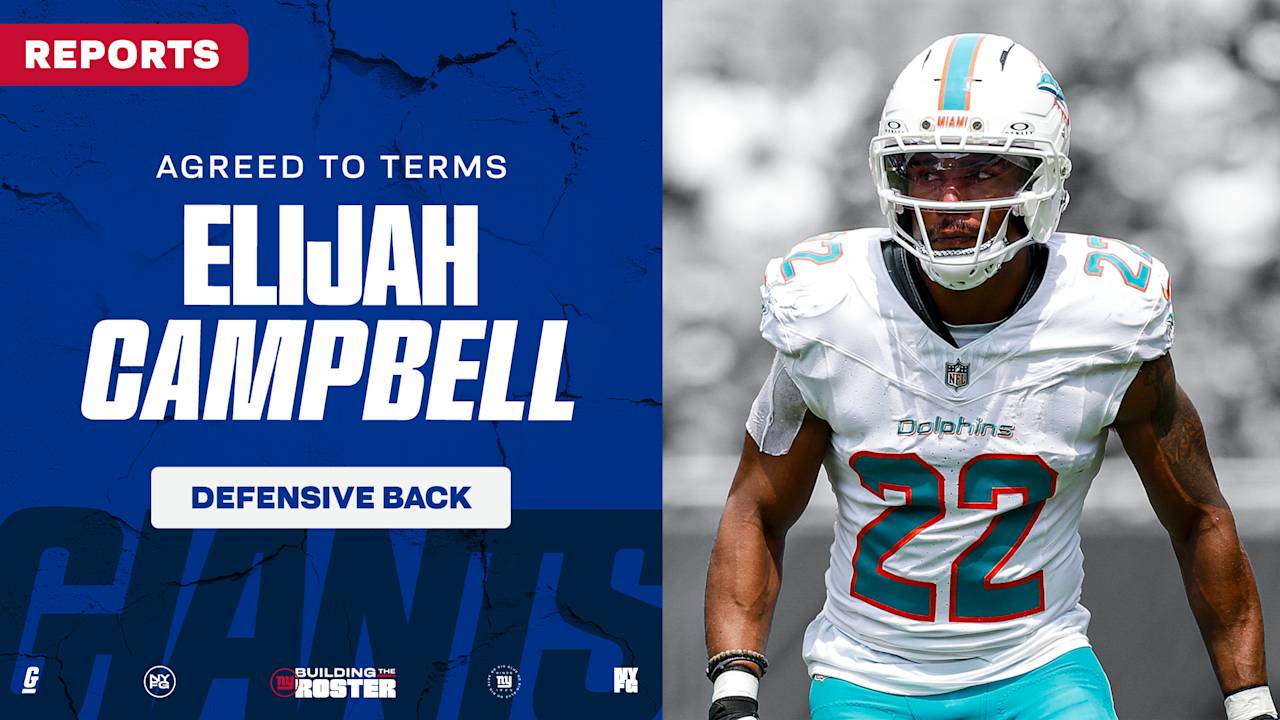 Giants agree to terms with DB Elijah Campbell, pending physical