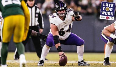 Jeff Zrebiec Predicts Which Ravens Free Agents Stay or Go, Including Tyler Linderbaum