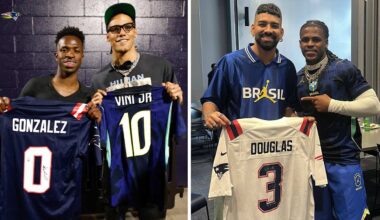 Christian Gonzalez, DeMario Douglas enjoy France-Brazil friendly at Gillette Stadium
