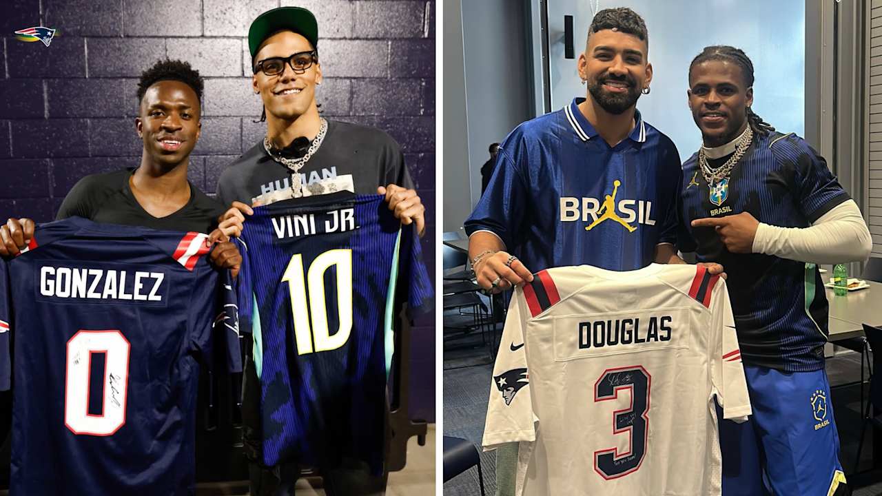 Christian Gonzalez, DeMario Douglas enjoy France-Brazil friendly at Gillette Stadium