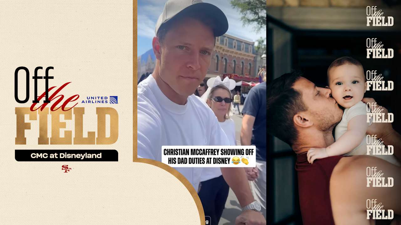 Christian McCaffrey Takes on Disneyland Dad Duties