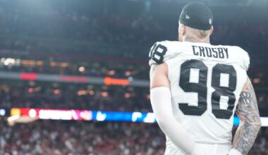 Crosby bids farewell to Raiders, 'so excited' to join Ravens