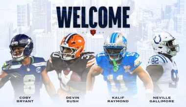 Chicago Bears announce four signings
