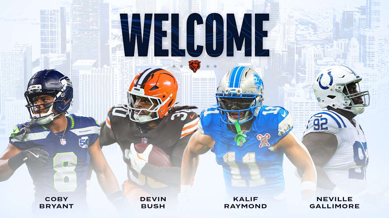 Chicago Bears announce four signings