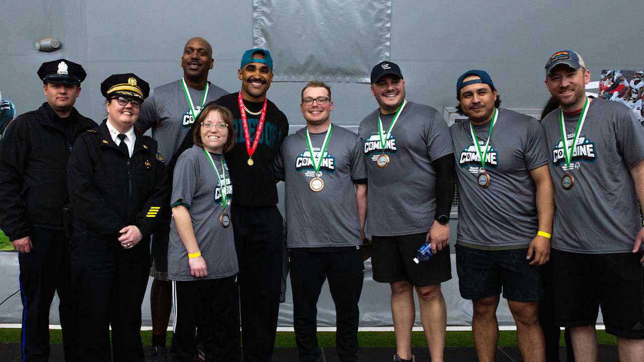 Eagles and Special Olympics host unified combine at Jefferson Health Training Complex