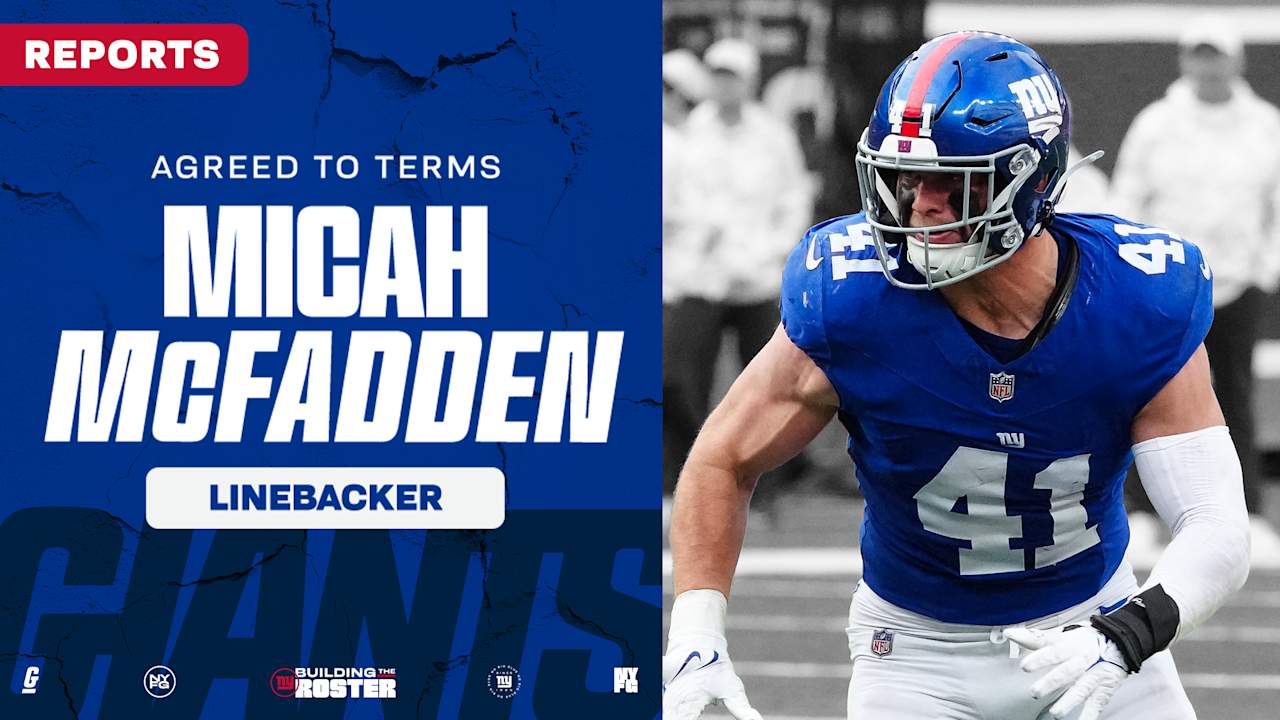 Giants agree to terms with LB Micah McFadden, pending physical