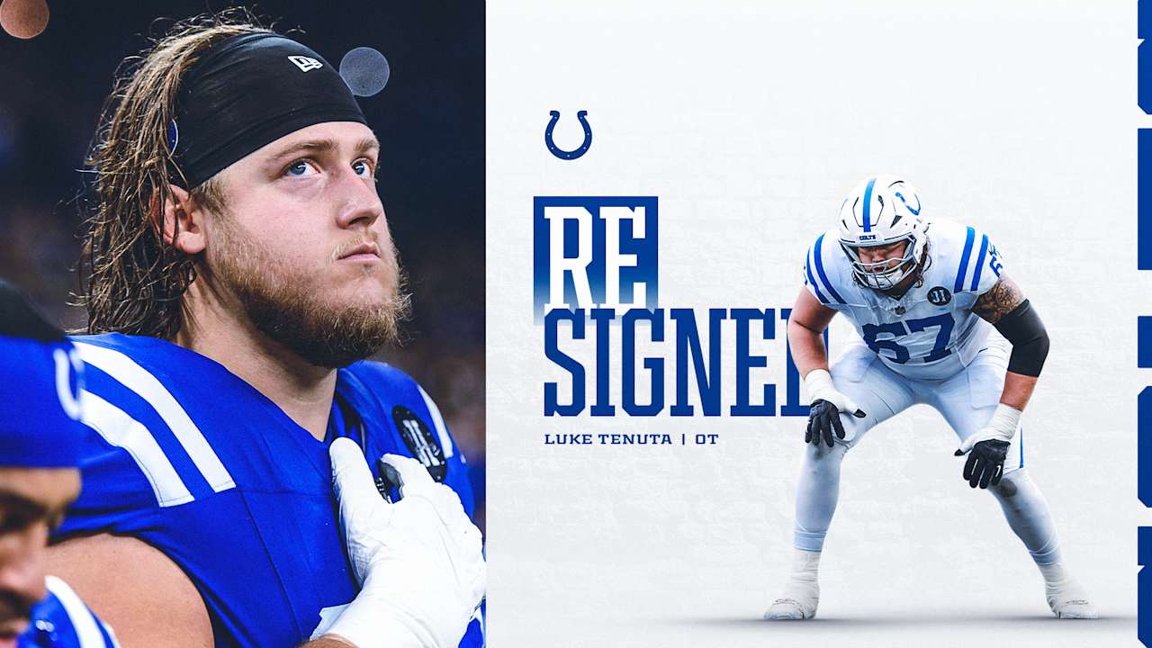 Colts re-sign T Luke Tenuta