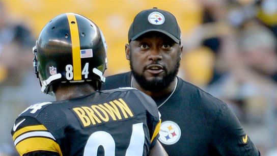 Steelers' Mike Tomlin Antonio Brown Steelers' Mike Tomlin Antonio Brown