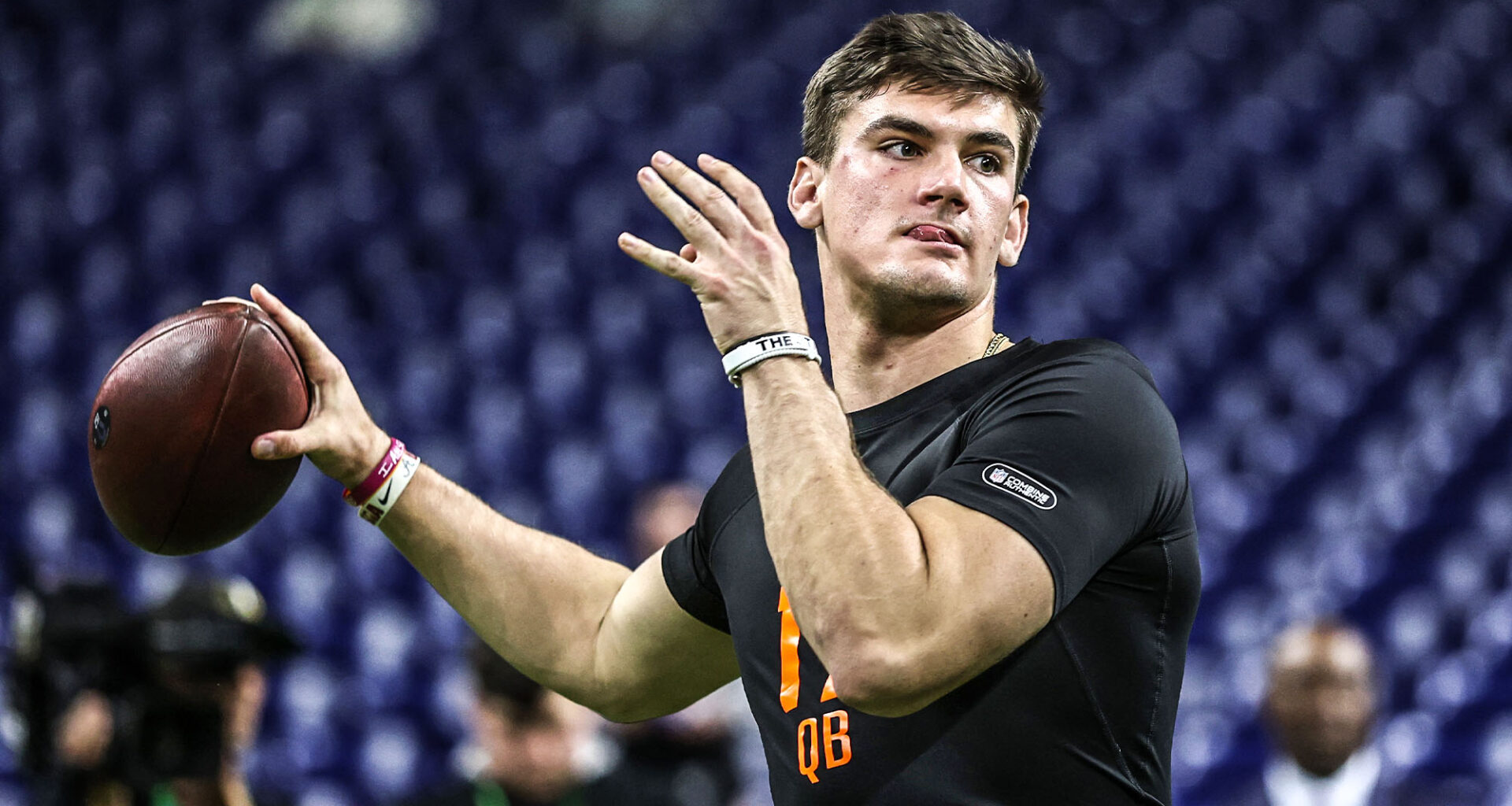 Potential NY Jets QB target Ty Simpson throws at the combine (Highlights)