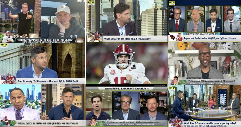 Ty Simpson ESPN collage