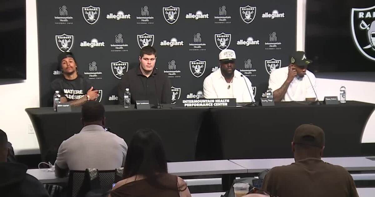 Las Vegas Raiders introduce four new players as Maxx Crosby situation lingers