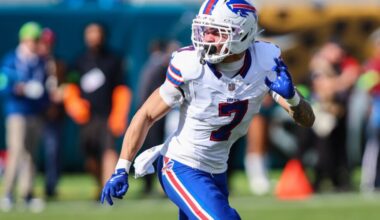 Las Vegas Raiders acquiring cornerback Taron Johnson in trade with Buffalo Bills, AP source says