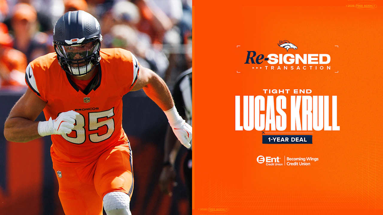 Broncos re-sign TE Lucas Krull to 1-year contract