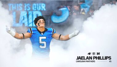 Jaelan Phillips to wear jersey No. 5 with the Panthers