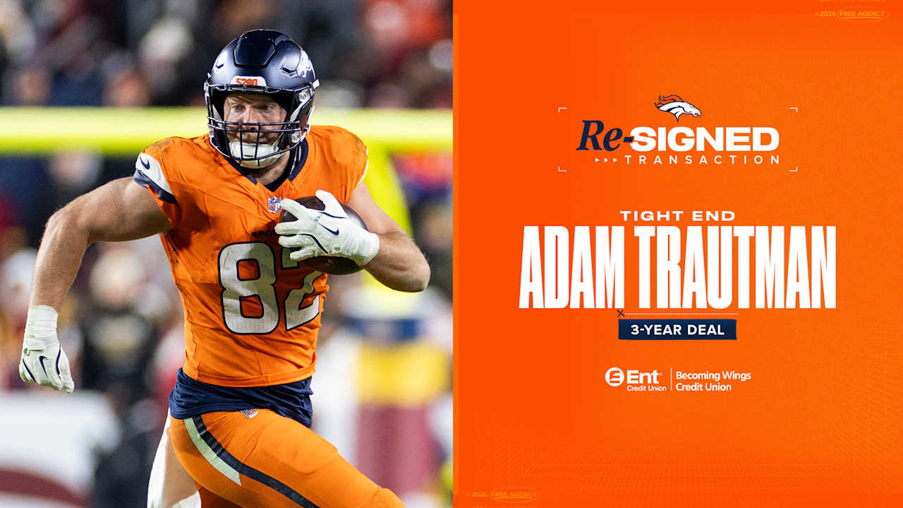 Broncos re-sign TE Adam Trautman to 3-year contract