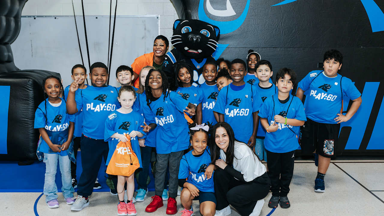 Carolina Panthers & Samaritan’s Feet shoe distribution at David Cox Elementary School