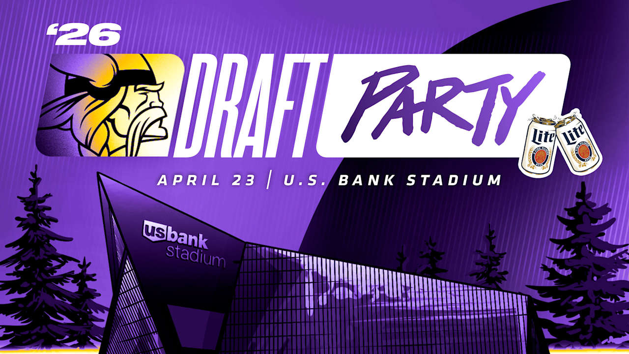 Vikings to Host 2026 Miller Lite Draft Party at U.S. Bank Stadium