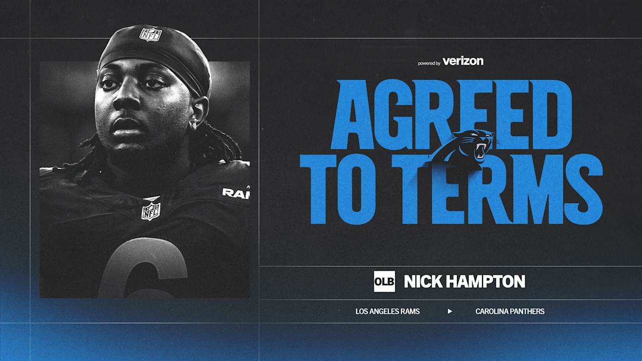 Panthers agree to terms with outside linebacker Nick Hampton