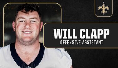 Will Clapp joins Saints coaching staff