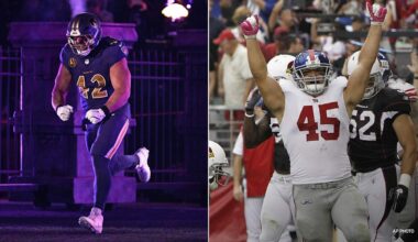 Henry Hynoski's fullback group text lights up with Patrick Ricard signing