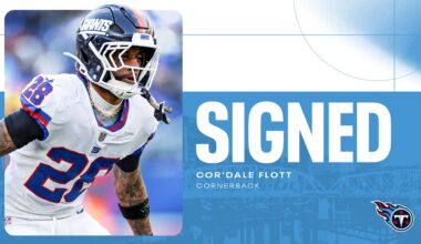 Titans Sign Cornerback Cor’Dale Flott