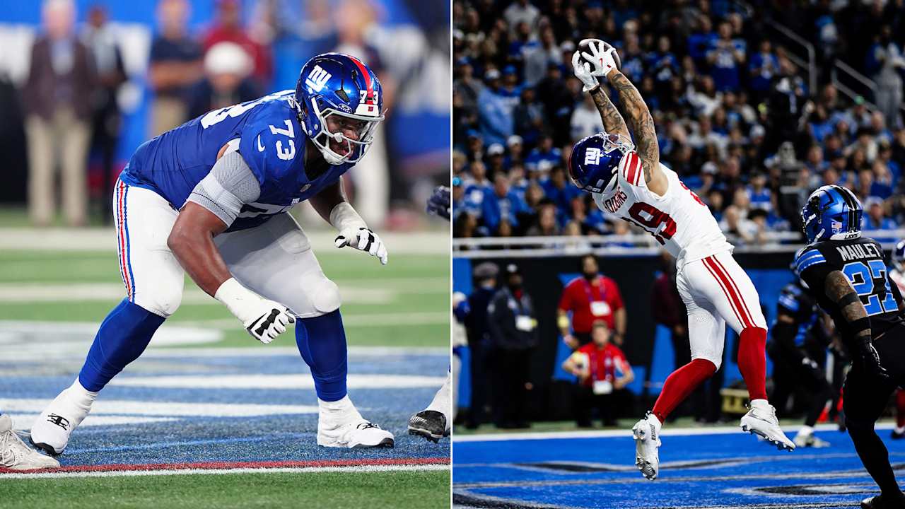 Giants re-sign OL Evan Neal, WR Isaiah Hodgins