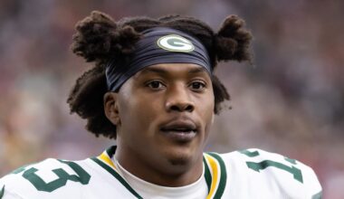 Green Bay Packers wide receiver Dontayvion Wicks