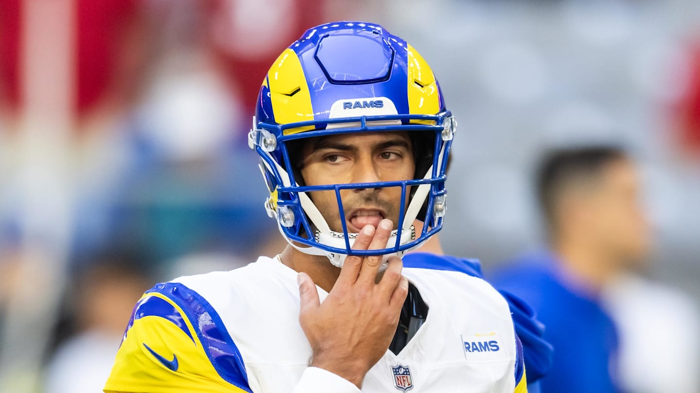 Los Angeles Rams quarterback Jimmy Garoppolo.