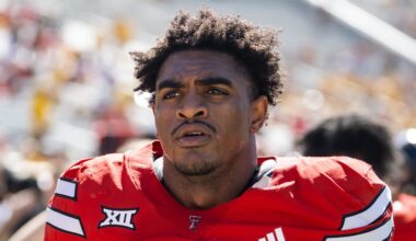 Texas Tech Red Raiders linebacker Romello Height.