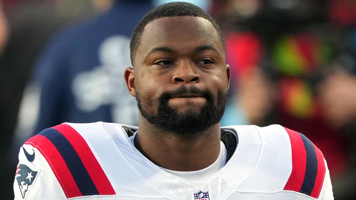 Feb 8, 2026; Santa Clara, CA, USA; New England Patriots wide receiver Kayshon Boutte (9) during halftime against the Seattle Seahawks in Super Bowl LX at Levi's Stadium. Mandatory Credit: Darren Yamashita-Imagn Images