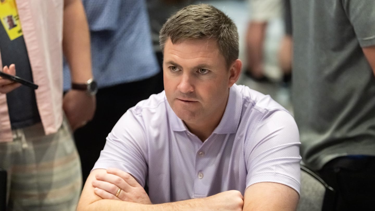 Mar 31, 2026; Phoenix, AZ, USA; Cincinnati Bengals head coach Zac Taylor during the 2026 NFL Annual League Meeting at the Arizona Biltmore. Mandatory Credit: Mark J. Rebilas-Imagn Images