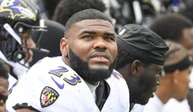 Baltimore Ravens linebacker Trenton Simpson