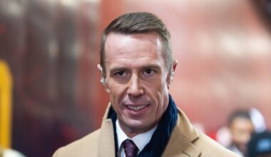 Jan 26, 2025; Kansas City, MO, USA; Former player Matt Ryan in attendance of the Kansas City Chiefs game against the Buffalo Bills in the AFC Championship game at GEHA Field at Arrowhead Stadium. Mandatory Credit: Mark J. Rebilas-Imagn Images