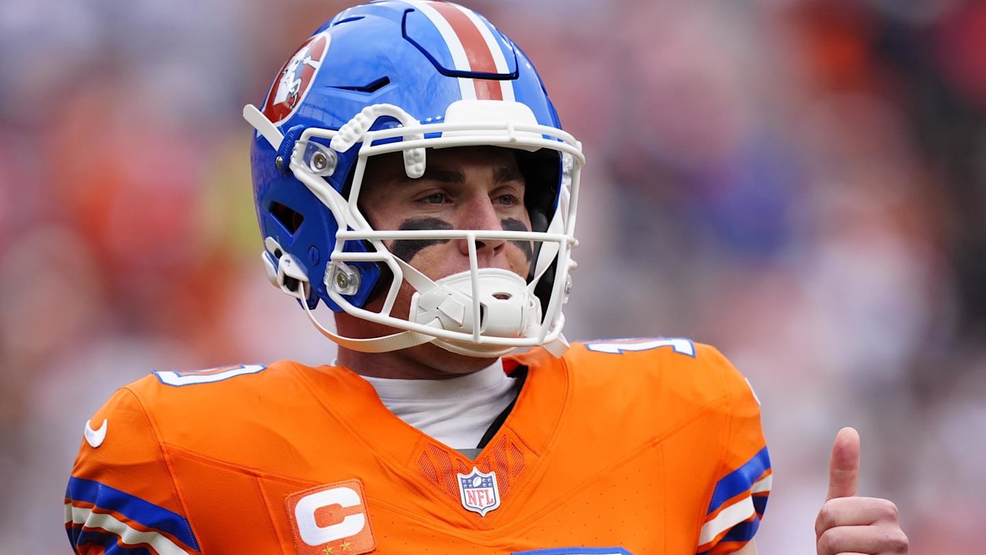 Denver Broncos quarterback Bo Nix