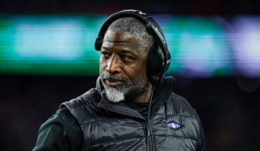 New York Jets head coach Aaron Glenn