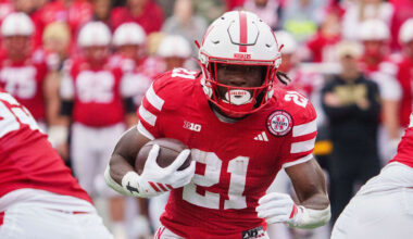 Nebraska Cornhuskers running back and draft prospect Emmett Johnson