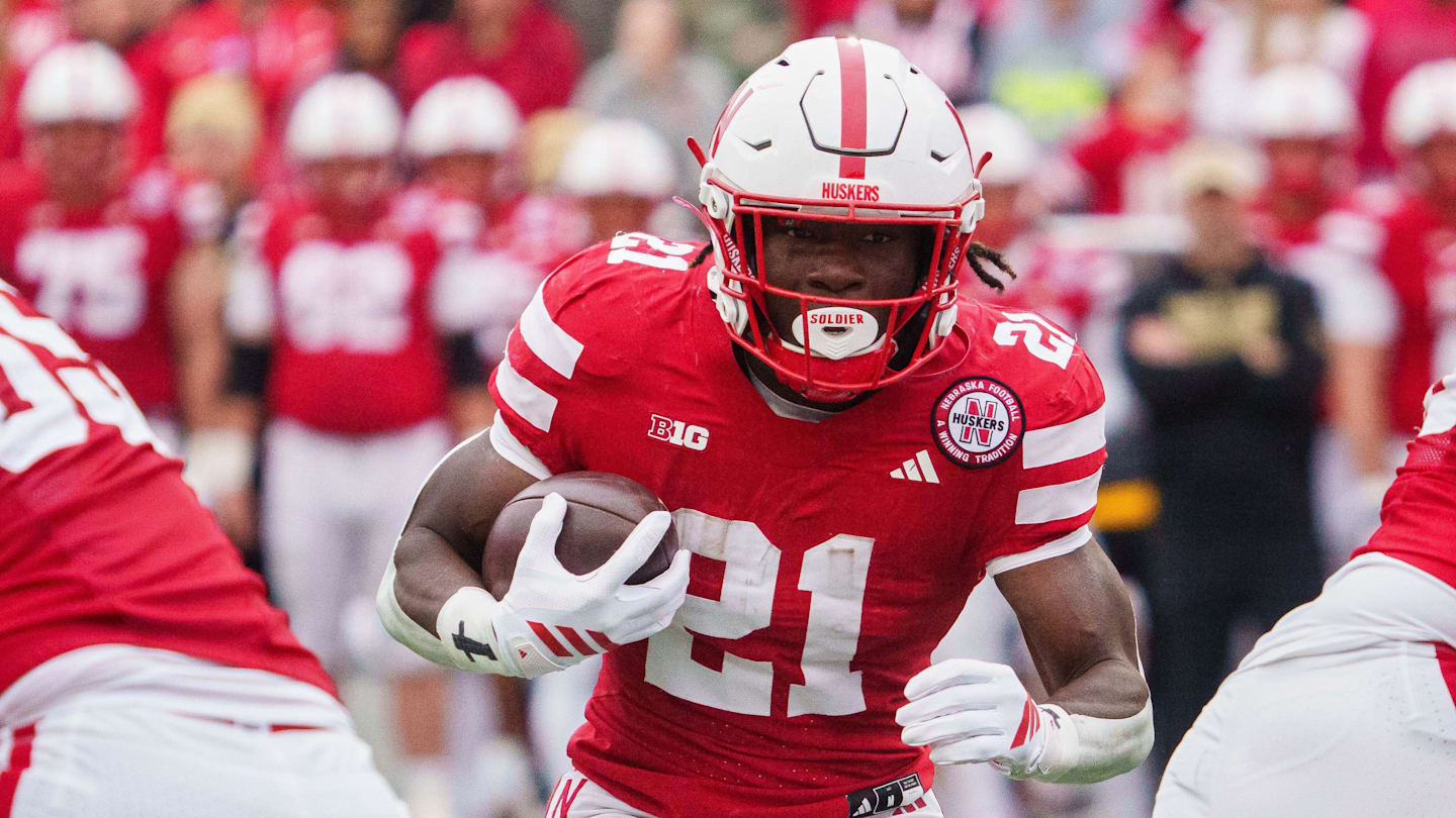 Nebraska Cornhuskers running back and draft prospect Emmett Johnson