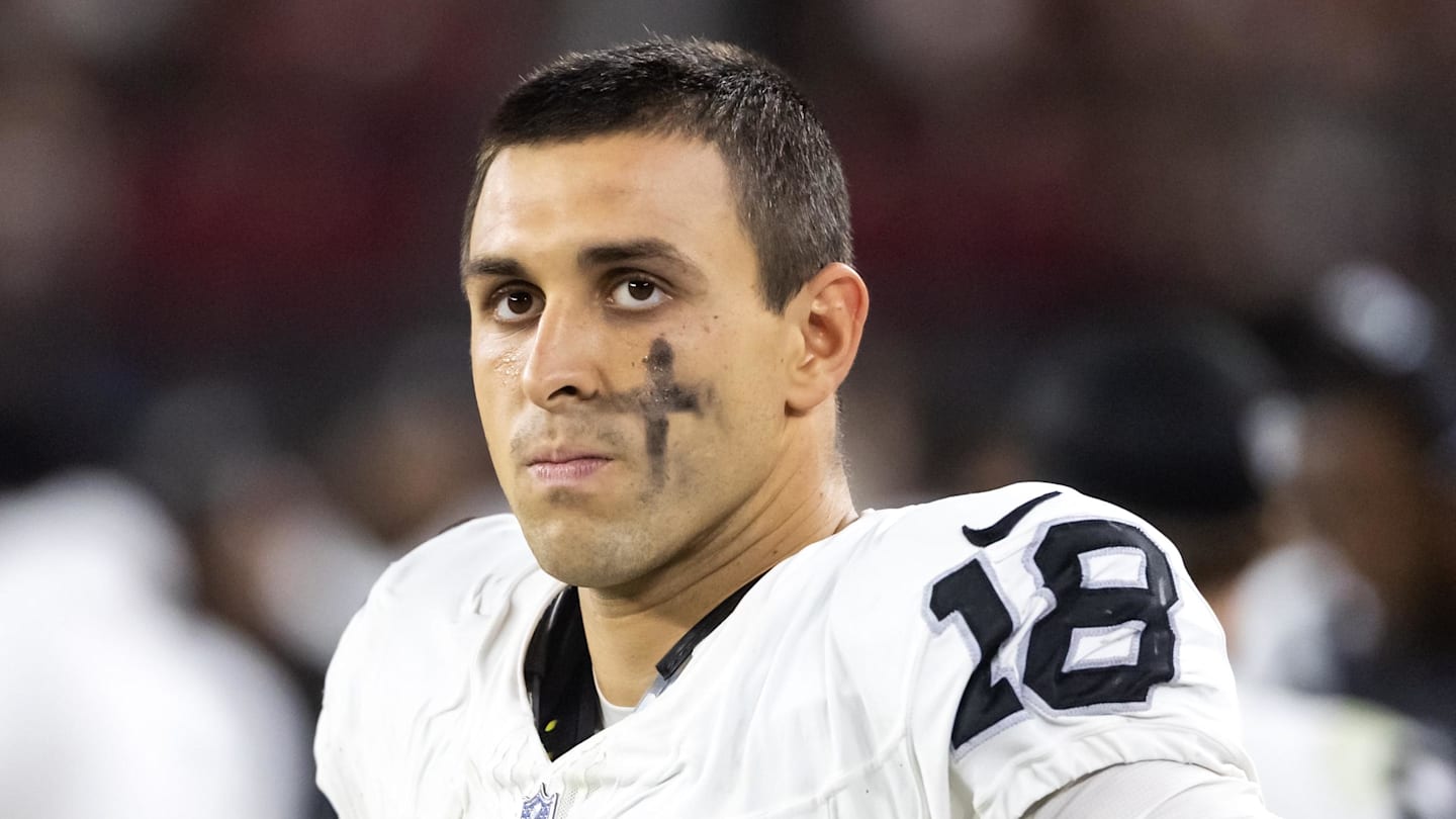 Las Vegas Raiders wide receiver Jack Bech against the Arizona Cardinals.