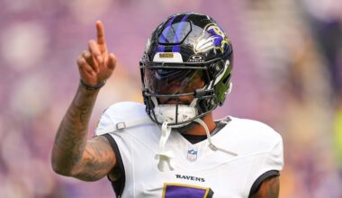 Baltimore Ravens wide receiver Rashod Bateman