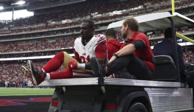 San Francisco 49ers defensive tackle Sam Okuayinonu (91)