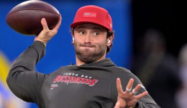 Bucs' Baker Mayfield Goes Viral For Squatting Insane Amount During Workout