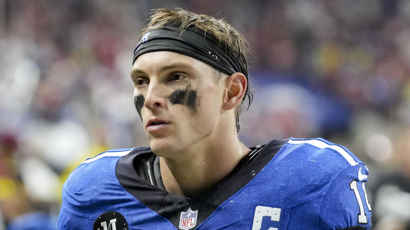 Indianapolis Colts wide receiver Alec Pierce looks on